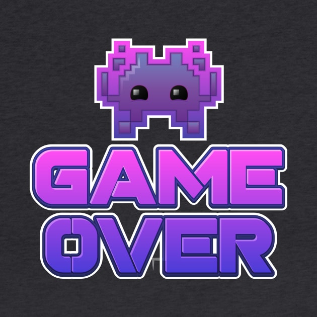 Game Over - Alien Invader Emoji by PiercePopArt